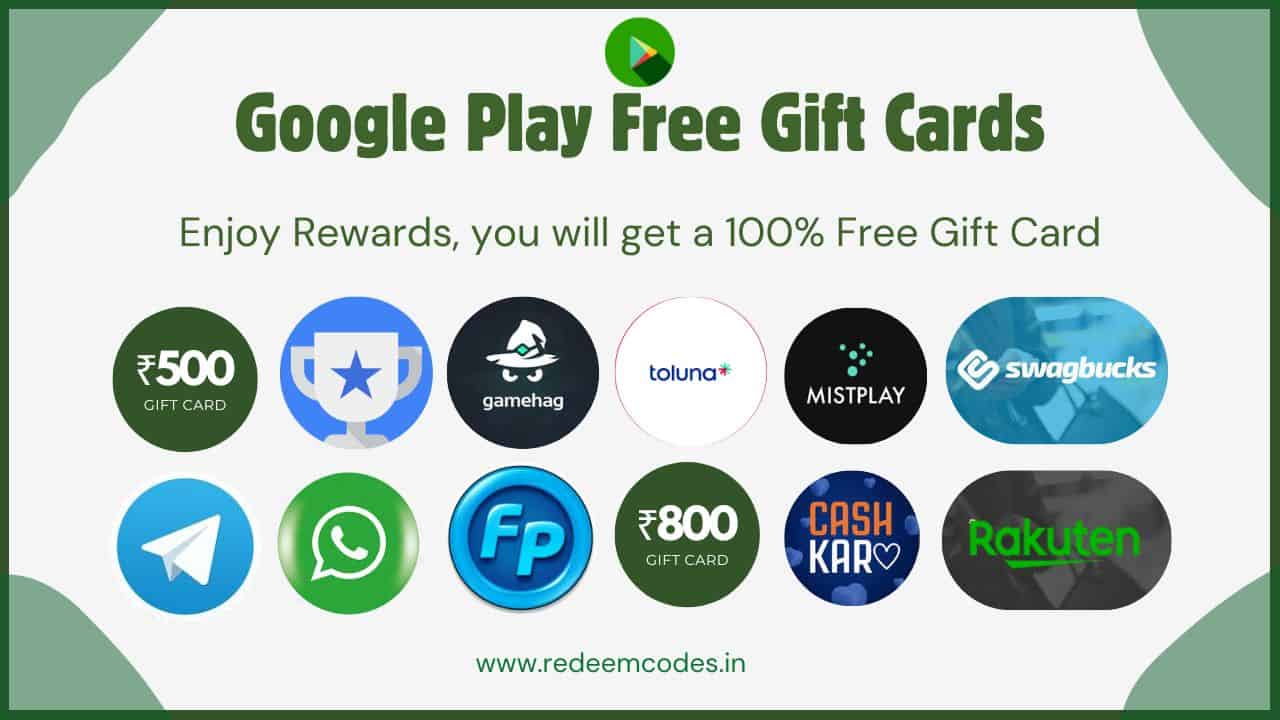 Google Play Free Gift Cards Google Play Free Gift Cards