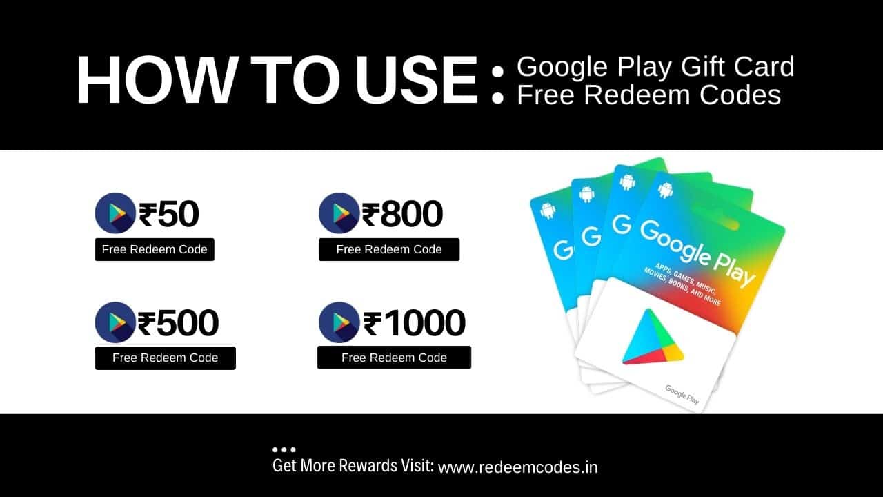 Google Play gift card free redeem code Google Play Gift Card Free Redeem Code